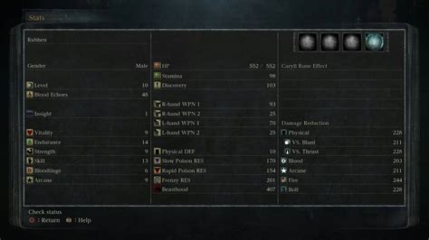 bloodborne wiki endurance stats.